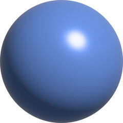 Blue 3d ball