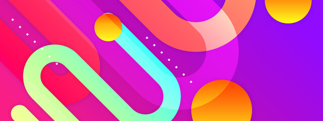 Pink abstract banner background