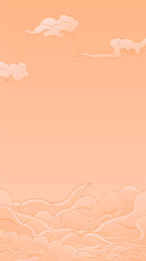 Chinese style moire vector illustration background