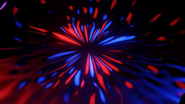 Multi colored glowing neon lights in abstract motion background. Seamless looping. Video animation Ultra HD 4K 3840x2160