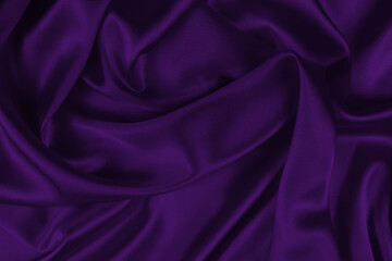 Rich and luxury red silk fabric texture background.
