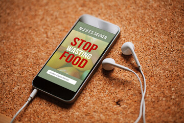 Stop wasting food app design on a mobile phone screen.