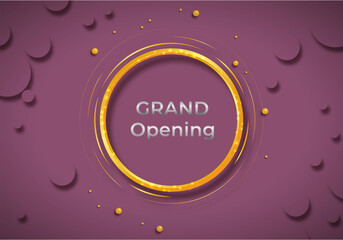 Grand Opening Ceremony background illustration.