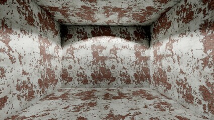 Blank display on background with minimal style and spot light. Blank stand for showing product. 3D rendering