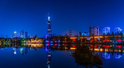 Nanjing city night scene