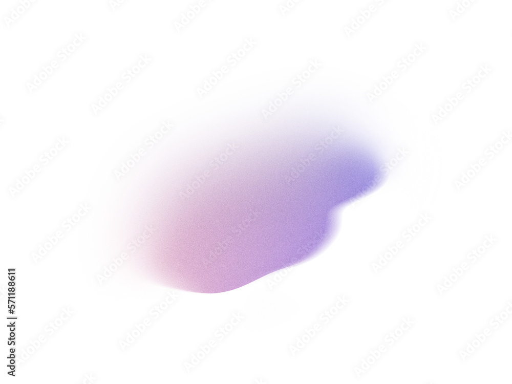 Aufkleber grainy gradient textured blob shapes. abstract transparent png element. trendy design resources, blu