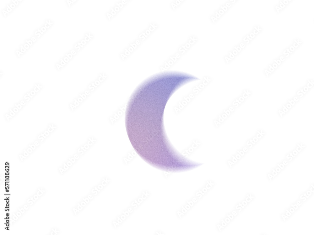 Aufkleber grainy gradient textured blob shapes. abstract transparent png element. trendy design resources, blu
