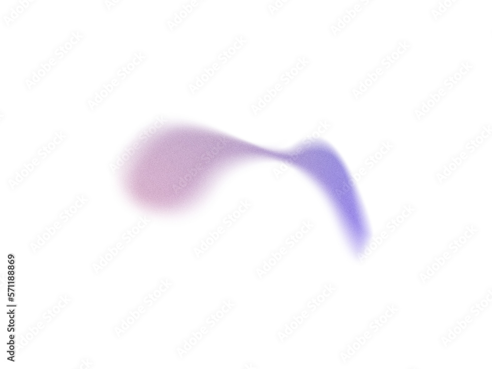 Aufkleber grainy gradient textured blob shapes. abstract transparent png element. trendy design resources, blu