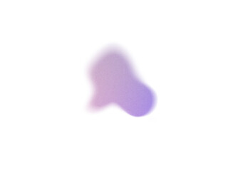 Grainy Gradient Textured Blob Shapes. Abstract Transparent PNG element. Trendy design resources,  blue pink and lilac color. Modern design trends.
