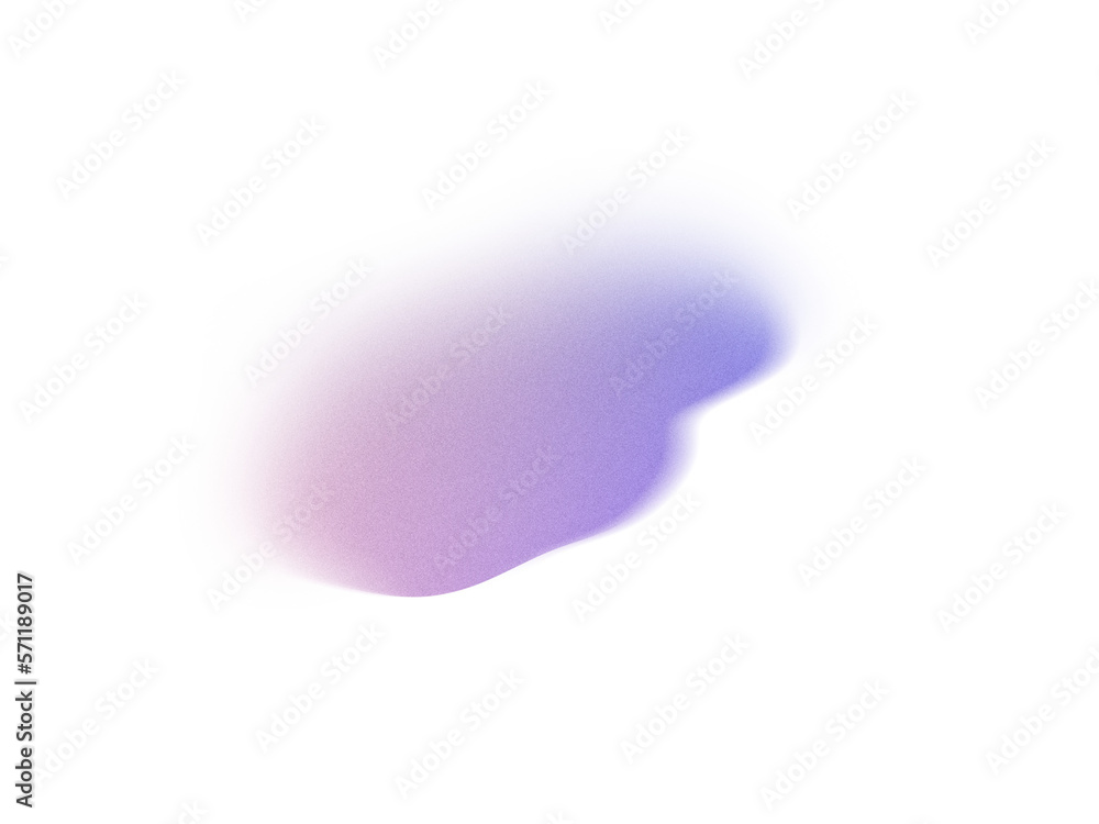 Aufkleber grainy gradient textured blob shapes. abstract transparent png element. trendy design resources, blu