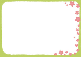 벚꽃 테두리 배경