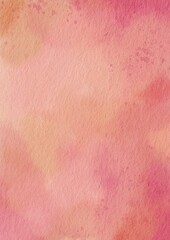 Pink and peach pink watercolor background for decoration on romance and Valentine's day concept.