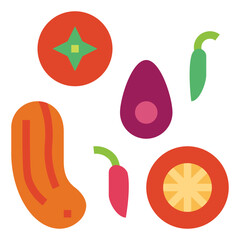 vegetablese flat icon style