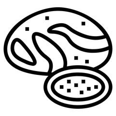 bread line icon style