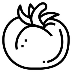 tomato line icon style