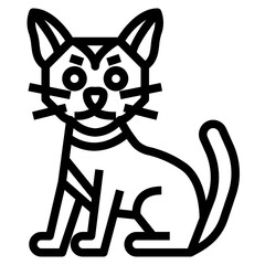 Chausie Cat icon style