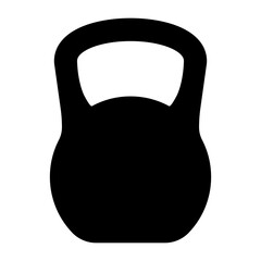 Naklejka na ściany i meble Kettlebell icon. Weight icon, training equipment flat vector icon for exercise apps and websites.