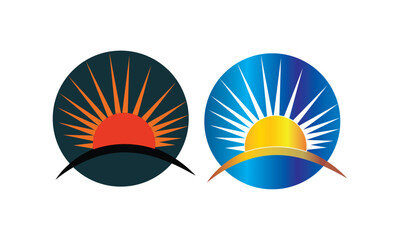 Sun logo. creative sun logo