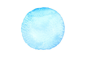 Blue watercolor circle, background, element