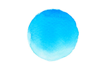 Blue watercolor circle, background, element