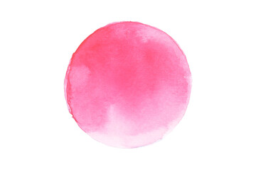 Pink watercolor circle, background, elements, object
