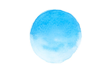 Blue watercolor circle, background, element