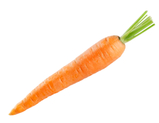 Carrot isolated on transparent background. PNG format	

