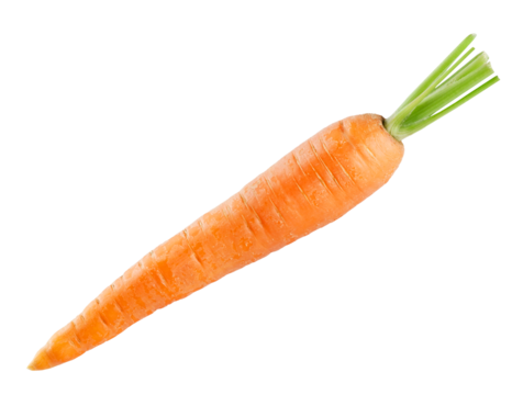 Carrot isolated on transparent background. PNG format	
