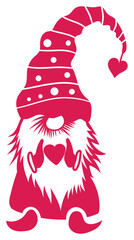 valentines day gnome Sticker