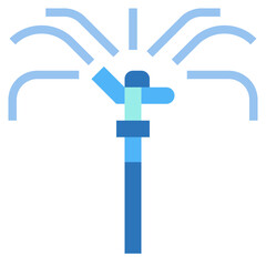 Fototapeta premium sprinkler flat icon style