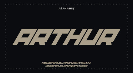 Abstract Fashion Best font alphabet. Minimal modern urban fonts for logo, brand, fashion, Heading etc. Typography typeface uppercase lowercase and number. vector illustration full Premium look and qua