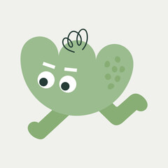 Cartoon character, abstract personage, mascot design, funny avatar, cute icon