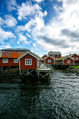 Fototapeta premium Harbor in Lofoten islands, Norway, Reine village