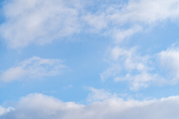 blue sky with clouds. wallpaper and background