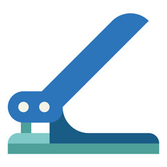 hole puncher flat icon style