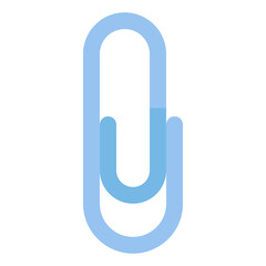 paper clip flat icon style