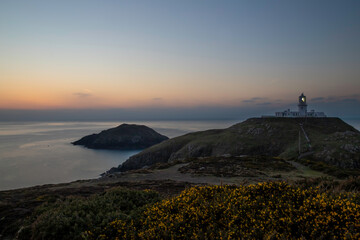 Stumble Head Lighthouse on the coast on Pembrokeshire, West Wales