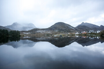 Fall in Lofoten islands, Norway