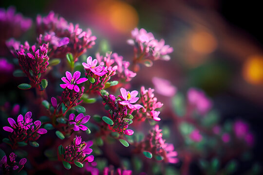 Red creeping thyme, Generative AI