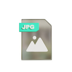 Format Icon  isolated on transparent background 3d Illustration