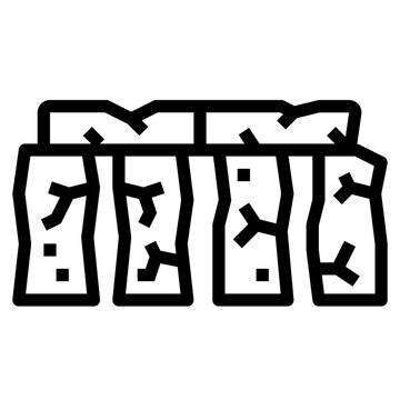 recommend clip art: stonehenge line icon style