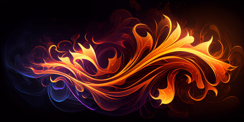 Abstract Fire Background