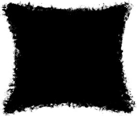 Grunge black splatter blot shape, Black ink splatter, vector