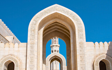 Fototapeta na wymiar Sultan Qaboos Grand Mosque. Sultanate of Oman, Maskat