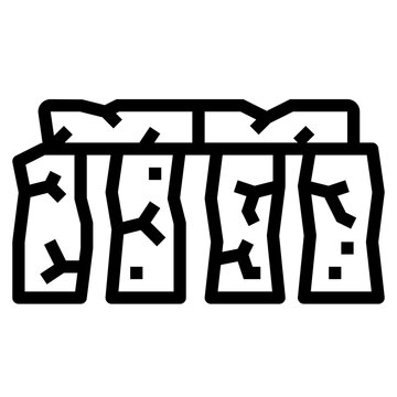 recommend clip art: stonehenge line icon style