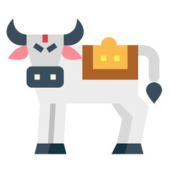 cow flat icon style