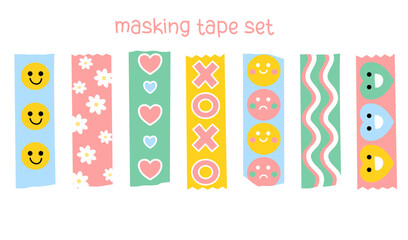 Masking tape, washi tape, decoration, note, planner element, journal element, scrapbook, decorating