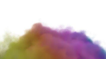 Cloud colorful isolated on transparent background 3d Illustration