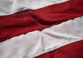 Closeup of the American Flag