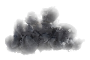 雲の透過イラスト　3dレンダリング